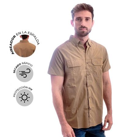 CAMISA MC CAB PLUS DX4576-308-76812LKHK KAKI 7453103790485-KH