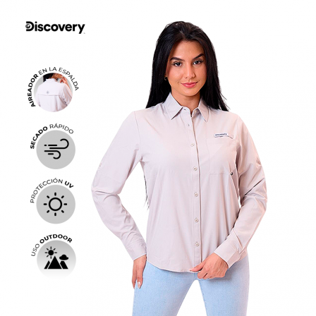 BLUSA DAMA PLUS DX5078-509-83605GRY