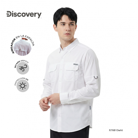 CAMISA DISCOVERY CABALLERO DX4576-308-76813LWHT