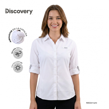 BLUSA DISCOVERY DAMA DX4578-112-80241WHT