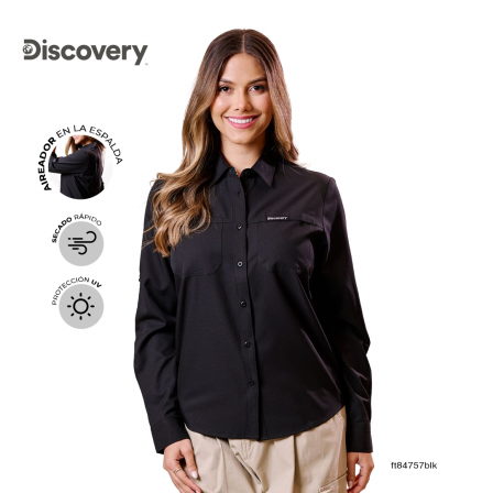 BLUSA DISCOVERY DAMA DX5279-509-84757BLK